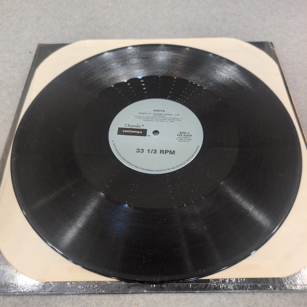 Adeva Respect 12 inch Vinyl Single 1988 Chrysalis Cooltempo 4V9 43329 VG - Picture 4 of 7